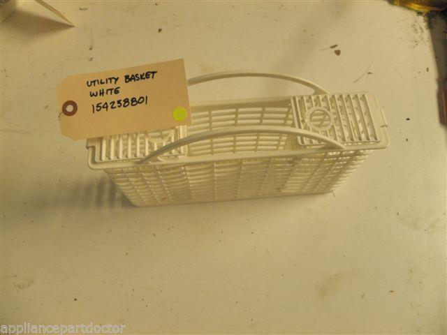 FRIGIDIARE DISHWASHER 154238801 WHITE UTILITY BASKET USED PART F/S FRIGIDIARE DISHWASHER 154238801 WHITE UTILITY BASKET USED PART F/S